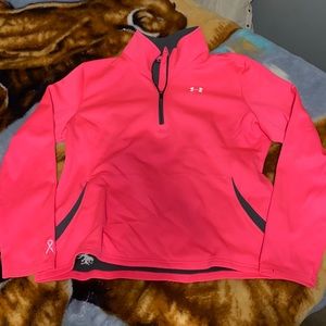 Under Armour Pink Quarter Zip Sweatshirt